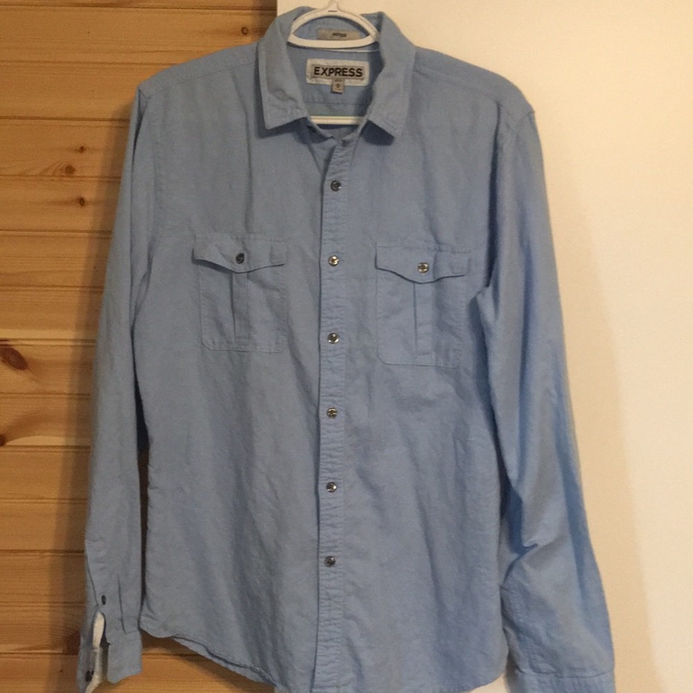 Express button down shirt. Size medium. Light blue